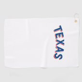 Texas Retro Vintag Lone Star Staat USA Golfhandtuch (Horizontal)