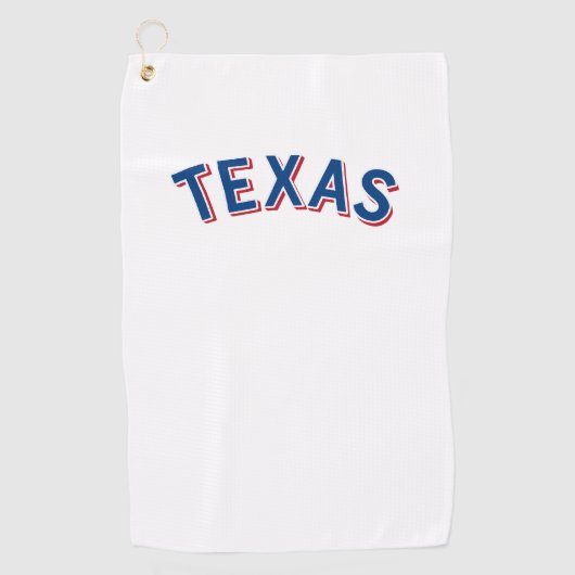 Texas Retro Vintag Lone Star Staat USA Golfhandtuch (Vorderseite)