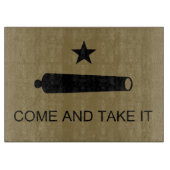 Texas Revolution Flag, texanische Miliz 1835 Cutti Schneidebrett (Vorderseite)