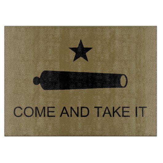 Texas Revolution Flag, texanische Miliz 1835 Cutti Schneidebrett (Vorderseite)