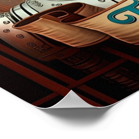 Texas Rich - Steampunk Visionary Poster (Ecke)