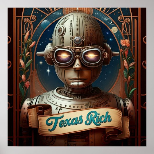 Texas Rich - Steampunk Visionary Poster (Vorne)
