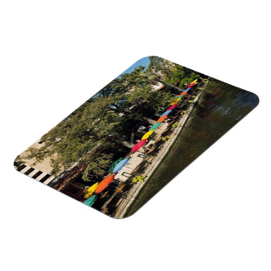 Texas, Riverwalk, Essen am Ufer des Flusses Magnet (Linke Seite)