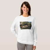 Texas, Riverwalk, Essen am Ufer des Flusses T-Shirt (Vorne ganz)