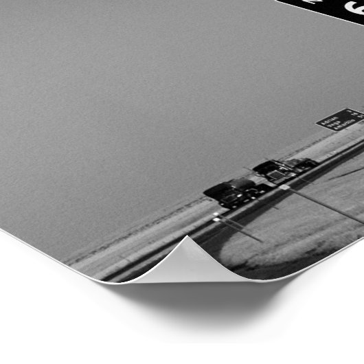 Texas Road Sign Poster (Ecke)