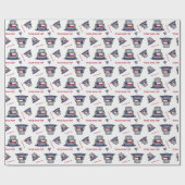 Texas Road Trip State Flag Truck Geschenkpapier (Flach)