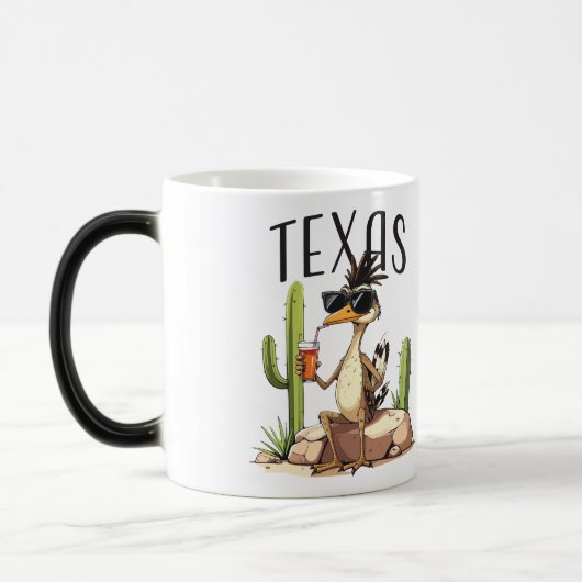 Texas Roadrunner mit einem Getränk Verwandlungstasse (Links)