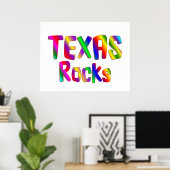 Texas Rocks Poster (Heimbüro)