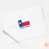 TEXAS ROCKS! QUADRATISCHER AUFKLEBER (Umschlag)