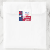 TEXAS ROCKS QUADRATISCHER AUFKLEBER (Tasche)