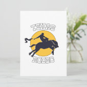 Texas Rodeo Horse Bull Feiertagskarte (Stehend Vorderseite)