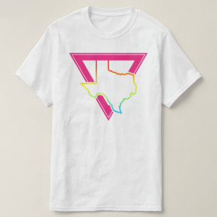 Texas-Rosa-Dreieck T-Shirt