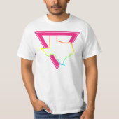 Texas-Rosa-Dreieck T-Shirt (Vorderseite)