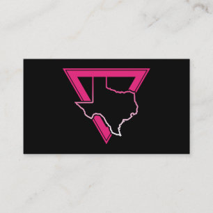 Texas-Rosa-Dreieck Visitenkarte