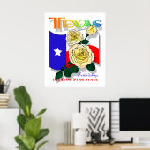 Texas Rose Superposter Poster (Heimbüro)