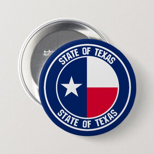 Texas Round Emblem Button (Vorne & Hinten)