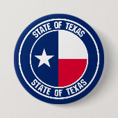 Texas Round Emblem Button (Vorderseite)