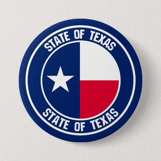 Texas Round Emblem Button (Vorderseite)