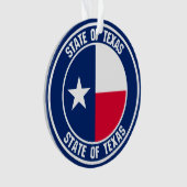 Texas Round Emblem Ornament (Vorderseite)