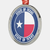 Texas Round Emblem Ornament Aus Metall (Links)
