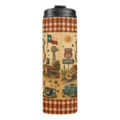 Texas Route 66 Coffee Road Trip Sips Thermosbecher (Vorderseite)