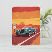 Texas Route 66 FESTIVAL POSRCARD Einladung (Stehend Vorderseite)