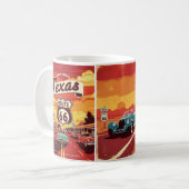 texas route 66 festival Tasse (Vorderseite Links)