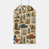Texas Route 66 Geschenkpfad Geschenkanhänger (Vorderseite)