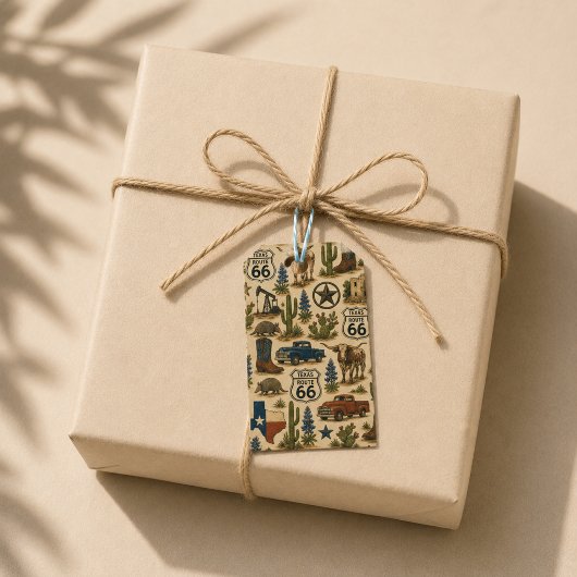 Texas Route 66 Geschenkpfad Geschenkanhänger