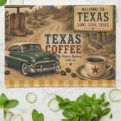 Texas Route 66 Lone Star Küchen Roadside Geschirrtuch (Gefaltet)