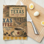 Texas Route 66 Lone Star Küchen Roadside Geschirrtuch (Viertel Falte)
