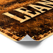 Texas Route 66 Schiefer Turm Poster (Ecke)