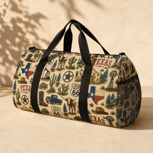 Texas Route 66 Wochenend-Rodeo Duffle Bag