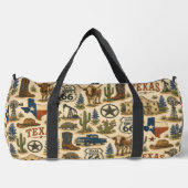 Texas Route 66 Wochenend-Rodeo Duffle Bag (Vorderseite)