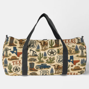 Texas Route 66 Wochenend-Rodeo Duffle Bag