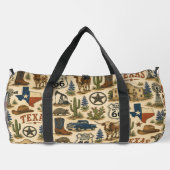 Texas Route 66 Wochenend-Rodeo Duffle Bag (Rückseite)