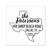Texas-Rücksendeadresse Briefmarke Selbstfarbig Permastempel (Design)
