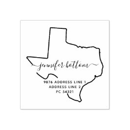 Texas Rücksendeadresse Business Gummistempel