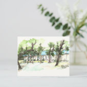 Texas-Rückzug Postkarte (Stehend Vorderseite)