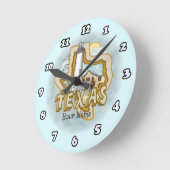 Texas Runde Wanduhr (Winkel)