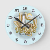 Texas Runde Wanduhr (Vorderseite)