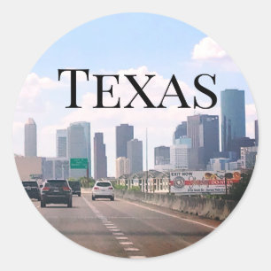 Texas Runder Aufkleber