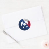 Texas Runder Aufkleber (Umschlag)