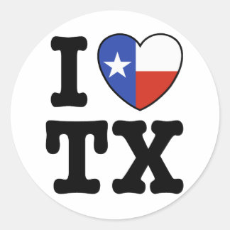Texas Runder Aufkleber