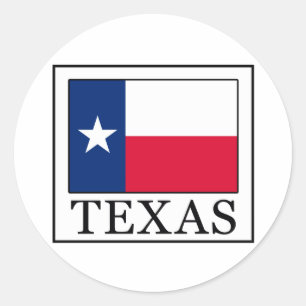 Texas Runder Aufkleber