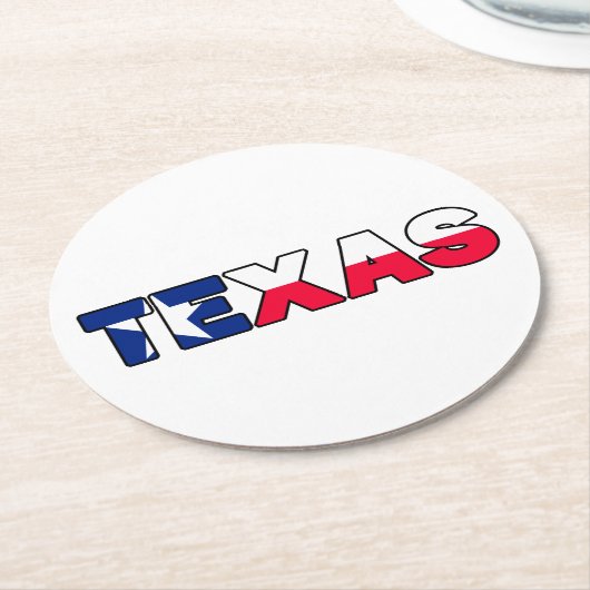 Texas Runder Pappuntersetzer (Angewinkelt)