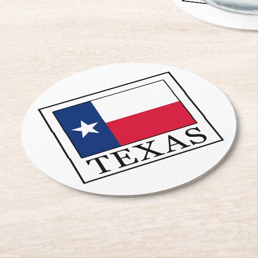 Texas Runder Pappuntersetzer (Angewinkelt)