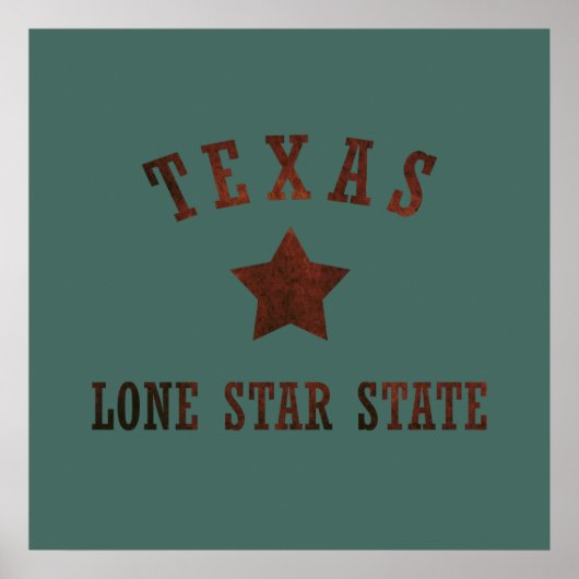 texas rustikales WildWestern-Muster Poster (Vorne)