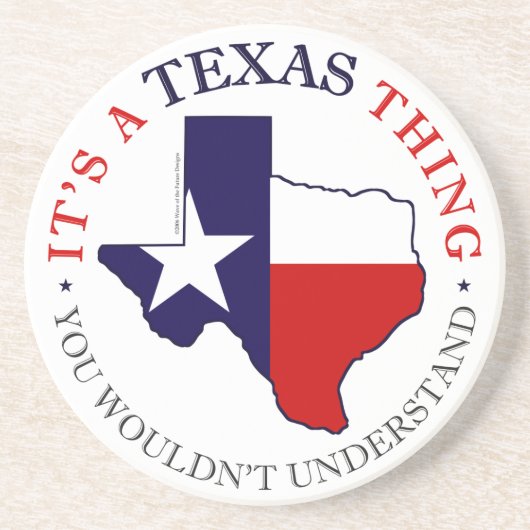 Texas-Sache Getränkeuntersetzer (Vorne)