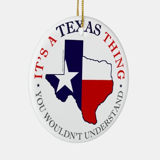Texas-Sache Keramik Ornament (Rechts)
